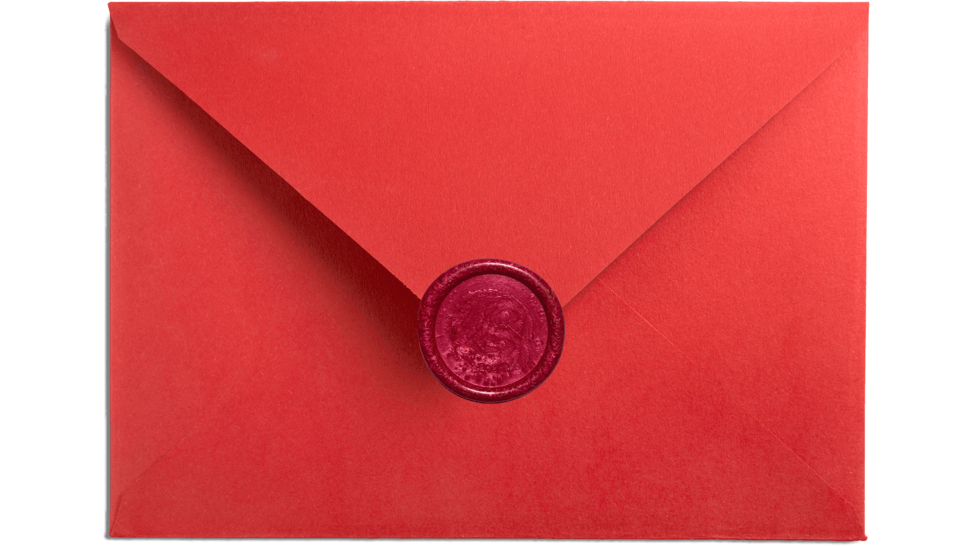 Red envelope with wax seal